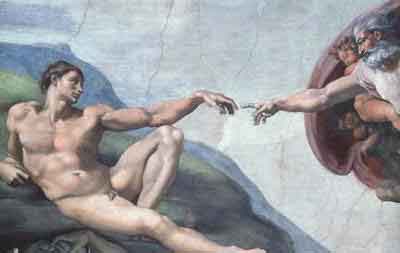 Michelangelo's Creation Of Man
